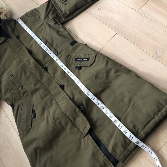 Authentic Canada Goose Arctic Program Long Goose Down Jacket in Military Green S - Picture 15 of 16